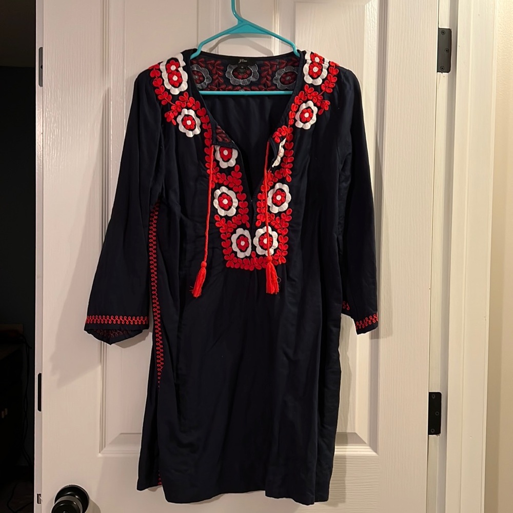J Crew Size medium navy dress